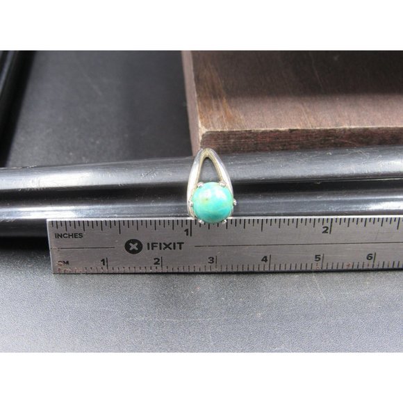 Size 5 Sterling Silver Bell Trading Company Turquoise Stone Band Ring Vintage - Picture 7 of 8